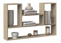 ПОДВЕСНОЙ КНИЖНЫЙ ШКАФ BILBAO 4P-НАСТЕННЫЕ ПОЛКИ ИЗ ДУБА SONOMA, СОВРЕМЕННЫЙ ДИЗАЙН