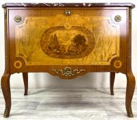Стильный комод Французская империя инкрустация Франция W20
