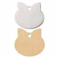 2SZT KOLOROWA METKA Z AUKCJI ZWIERZĄT DOMOWYCH ZE STALI NIERDZEWNEJ DLA KOTÓW I PSÓW