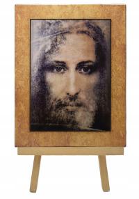 MAJK Ikona religijna CAŁUN TURYŃSKI JEZUSA CHRYSTUSA 25 x 33 Duża