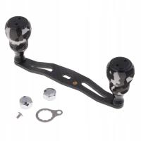 Lekki uchwyt kołowrotka wędkarskiego Baitcasting z EVA w kształcie dyni Czarny