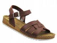 INBLU VO - 5GU женские кожаные сандалии комфорт мягкий PU коричневый коричневый