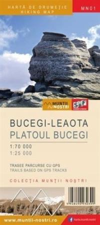 Bucegi Leaota harta de drumetie/hiking map Schubert&Franzke