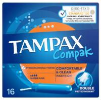 Tampony TAMPAX Compak x16 SUPER PLUS Inse. DOUBLE!