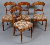 Набор из четырех стульев в стиле Людовика Филиппа