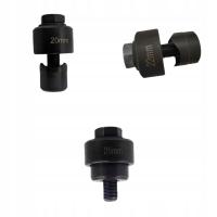 Zestaw 3 Matryc Do Wycinania Otworów W Blachowniach I Przewodach Do Wykrawania