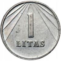 + Litwa - 1 Litas Lit 1991 - KOŃ POGOŃ - STAN !
