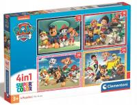 Clementoni 21513 Puzzle 4w1 Psi Patrol Super Kolor 3+