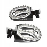 Podnóżki MOOSE SUZUKI DR650SE (2009-2022), czarne, aluminiowe z amortyzacją