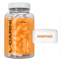 Spalacz tłuszczu L-CARNITINE 600mg 90k KARNITYNA nowmax + nowmax Pill Box
