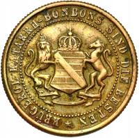 Германия Лейпциг Саксония-Жетон Krügerol Katarrh Bonbons-Werbemarke