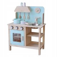 Детская кухня деревянная винтажная плита аксессуары (W025)