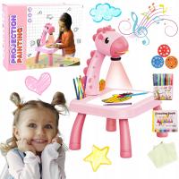 TABLICA STOLIK DLA DZIECI ŻYRAFA DO RYSOWANIA NAUKA PROJEKTOR MELODIE