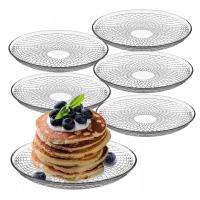6X десертная тарелка 17,5 см кондитерские тарелки стеклянные тарелки маленькие тарелки