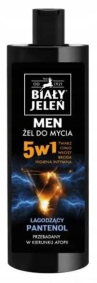 Biały Jeleń, Men, Żel do mycia, 5w1, 400ml