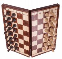 Квадратные шахматы деревянные магнитные 350-обжиг