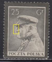 1935r. Fi. 275** typ II Marszałek J. Piłsudski wyd Żałobne pełna guma**