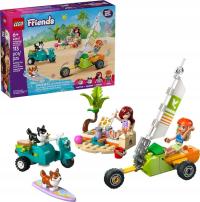 KLOCKI LEGO FRIENDS 42641 PRZYGODA Z SURFUJĄCYMI PSAMI I SKUTEREM + TORBA