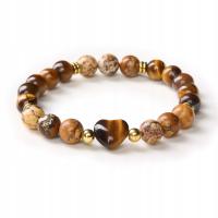 ЖЕНСКИЙ БРАСЛЕТ ИЗ НАТУРАЛЬНОГО КАМНЯ ТИГРОВЫЙ ГЛАЗ