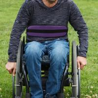 Miękki pas bezpieczeństwa Wygodny Oddychający Regulowany Ograniczony Pas Fioletowy