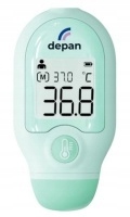 PRZENOŚNY MINI TERMOMETR BEZDOTYKOWY 2 W 1 CZOŁO/OBIEKT DEPAN DET-3022