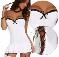 Шнуровка футболка очаровательны стринги подвязки ремни 44 2XL сексуальная свадьба