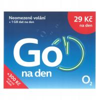 Czeska Karta O2 Prepaid Go kredyt 50 CZK