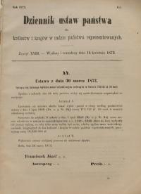 1872 dalsze wybicie monet zdawkowych Ag 10 centów