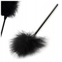 PIÓRKO EROTYCZNE CZARNE DO MIZIANIA FUTERKO PIÓRKO DO ŁASKOTANIA DLA PAR