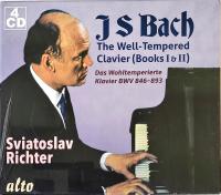 4CD J S BACH THE WELL TEMPERED CLAVIER BOOKS I & II NOWA