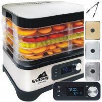 Suszarka spożywcza do żywności dehydrator Wertberg | INOX 5 sit + akcesoria