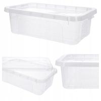 Pudełko plastikowe pojemnik przezroczysty box 4,5l organizer zamykany