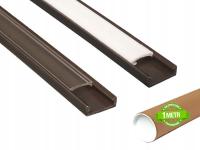 Profil LED BRĄZOWY Do TAŚMY LED MONO RGB Z KLOSZEM 1 METR