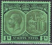 Kol.bryt. St.KITTS NEVIS 1921, SG 46b, 7,5 GBP