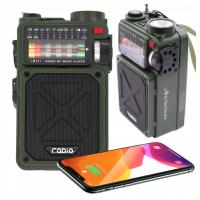 Radio sieciowe AM, FM JB Tacticals przenośne radio solarne awaryjne JB-08