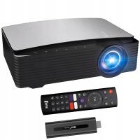 ! PROJEKTOR maXvision LED ANDROID 14 SMART TV RZUTNIK FULL HD 4K HDMI