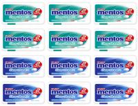 Mentos Clean Breath pastylki drażetki mięta Intense Mint Peppermint 12x21g