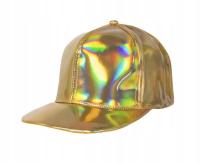 Czapka z daszkiem disco złota