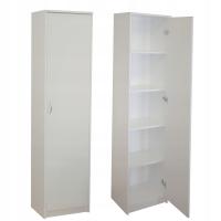 Габи книжный шкаф закрытый шкаф белый 40 x 180 x 35 см