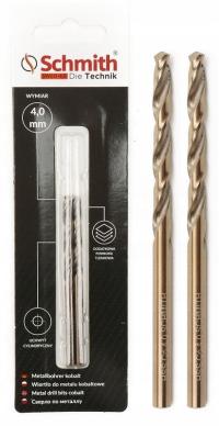 SCHMITH кобальт сверло по металлу 4 мм 2шт набор для стали чугуна металла