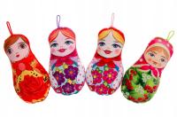 Pluszak Matrioszka Folkowa Laleczka z Pluszu (Mix 4 Wzorów)