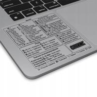Наклейка с сочетаниями клавиш MacOS Apple M