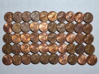 USA 50 monet 1 cent ciekawy mix roczników -Nr2610