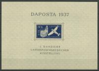 Wolne Miasto Gdańsk ** Fi. Blok 2 Wystawa Filatelistyczna DAPOSTA 1937
