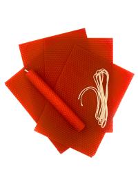 Zestaw do robienia świec węza czerwona knot Janczosad