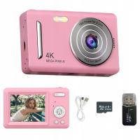 Aparat cyfrowy retro 4K 64MP 18x krotny zoom cyfrowy + karta 64 GB