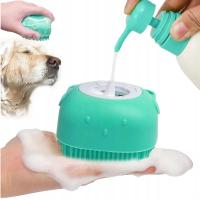 W5 щетка для мытья собак с диспенсером для шампуня