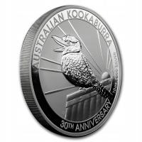 Moneta Kookaburra 30th anniversary 10 oz srebro .9999