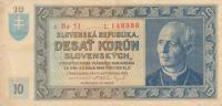 [MB8498] Słowacja 10 koron 1939 rzadki