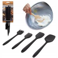 SZPATUŁKI SILIKONOWE PRZYBORY KUCHENNE SILIKONOWE ZESTAW KOMPLET ŁOPATEK